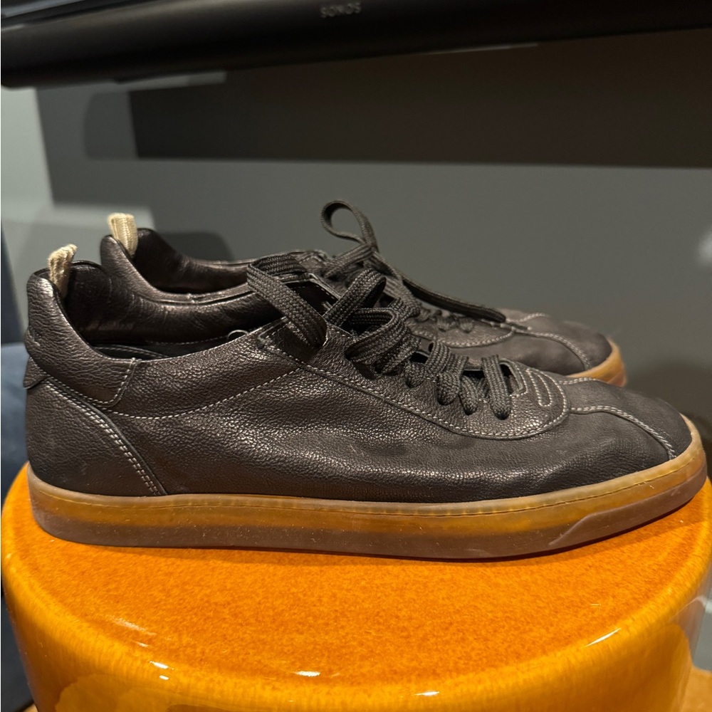 Officine Creative Black Leather Sneakers - Karma - men’s European size 41 (US 8)